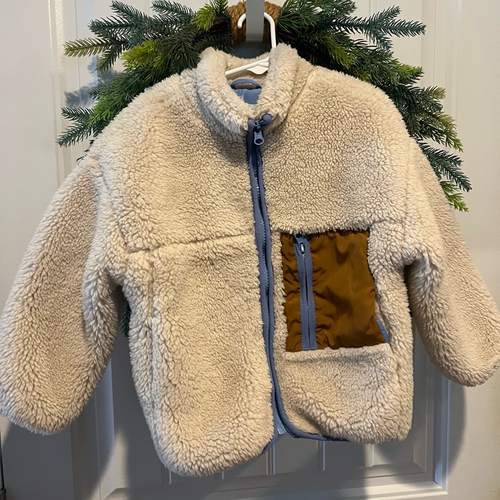 Zara Sherpa coat